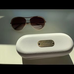 Chloé Sunglasses comes with hard leather case.-Sold elsewhere